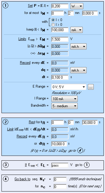 CPW settings window.