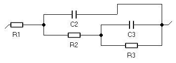 R1+C2/(R2+C3/R3) circuit.